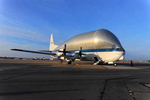 Orion Heat Shield Transported by Super Guppy to KSC