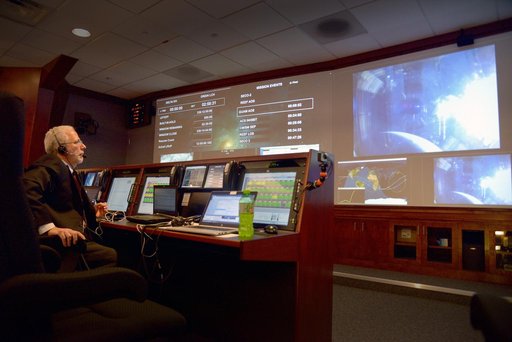 Mark Geyer in flight control center
