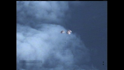 Orion returns to earth