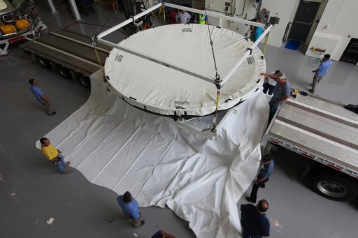 Heat Shield packed for transport