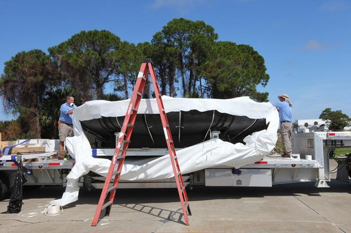 Heat Shield packed for transport