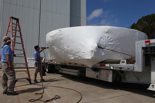 Heat Shield packed for transport