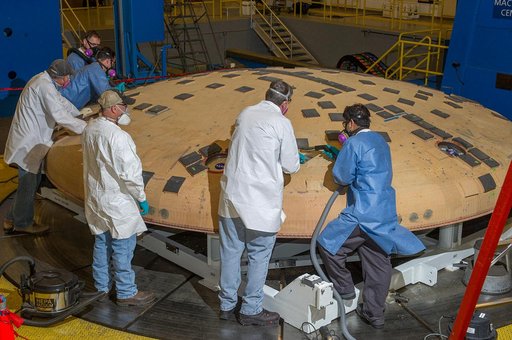 Studying Orion's heat shield