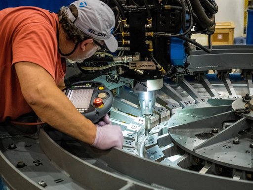 First weld of Orion Exploration Mission 1 crew module