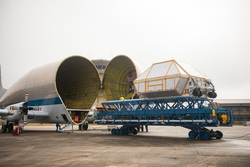 Orion EM-1 Vessel Ships to KSC