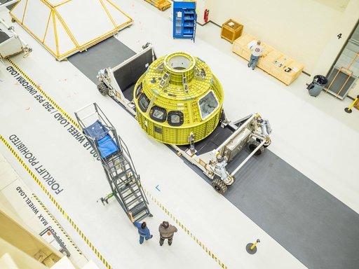 Orion arrives at Kennedy Space Center