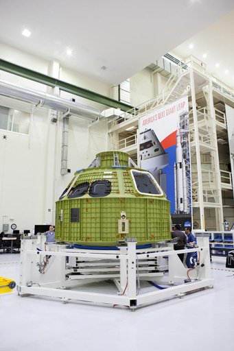 Orion EM-1 Fully Unwrapped and Moved to Birdcage