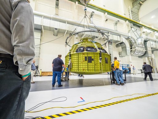 Orion arrives at Kennedy Space Center