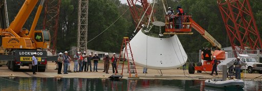 Orion water drop test