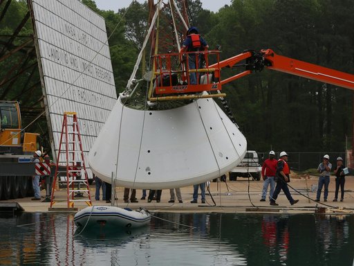 Orion water drop test