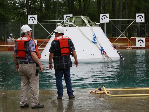 Orion water drop test