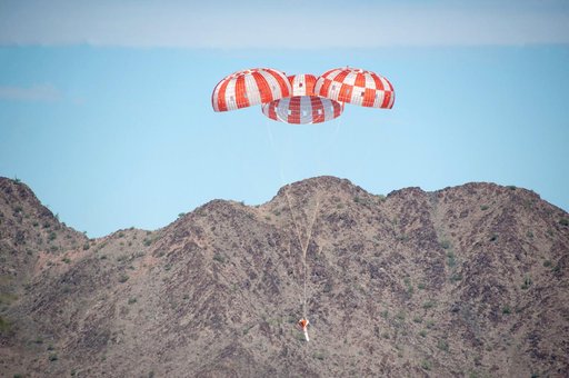 Testing parachutes for human flight