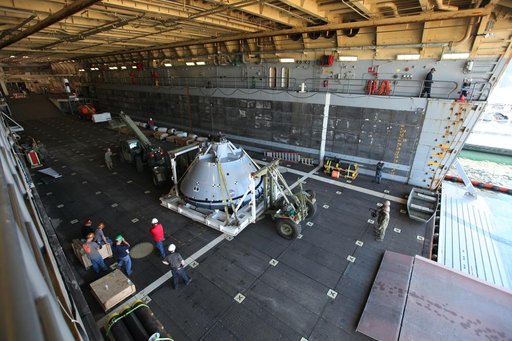 Orion Underway Recovery Test 5 (URT-5) - Orion Boiler Plate Test