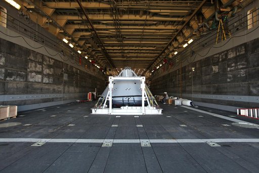 Orion Underway Recovery Test 5 (URT-5) - Orion Boiler Plate Test