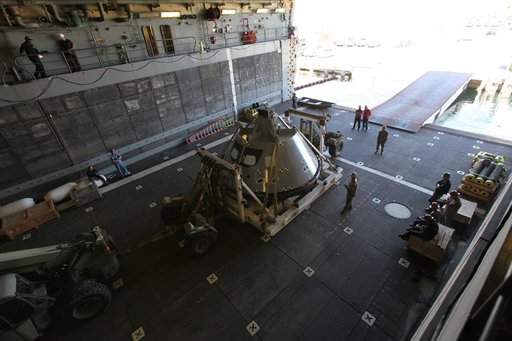 Orion Underway Recovery Test 5 (URT-5) - Orion Boiler Plate Test
