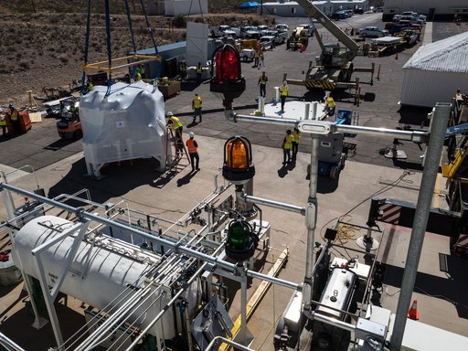 Propulsion Qualification Module Installed at White Sands Test Fa