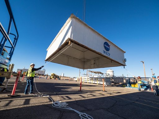 Propulsion Qualification Module Installed at White Sands Test Fa
