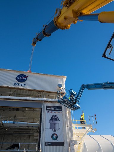 Propulsion Qualification Module Installed at White Sands Test Fa