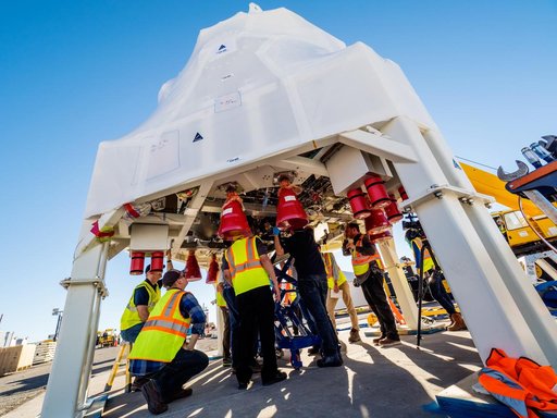 Propulsion Qualification Module Installed at White Sands Test Fa