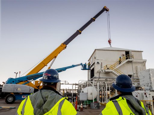Propulsion Qualification Module Installed at White Sands Test Fa
