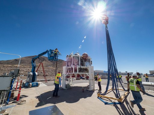 Propulsion Qualification Module Installed at White Sands Test Fa