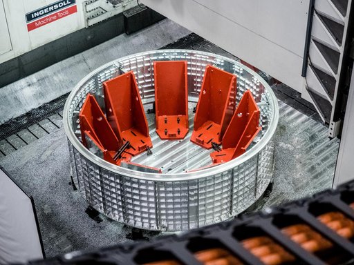 First Orion part for human flight