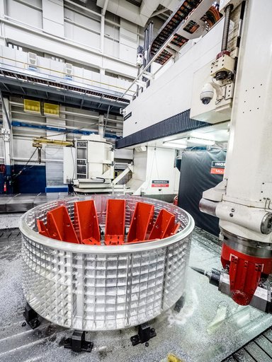 First Orion part for human flight