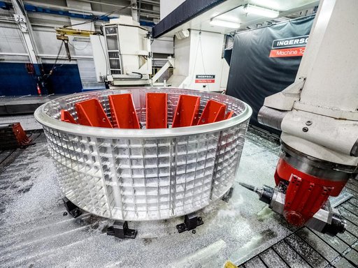 First Orion part for human flight