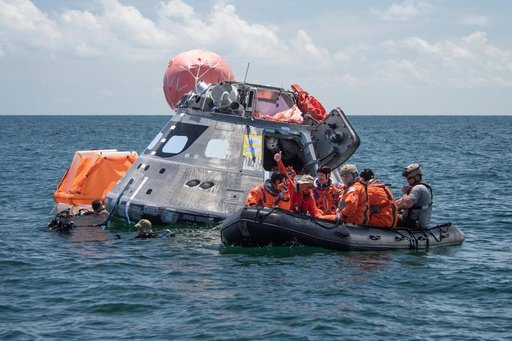 Orion crew egress testing