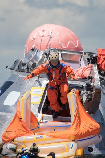 Orion crew egress testing