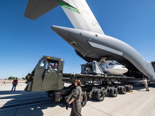 Preparing for final drop test in Yuma