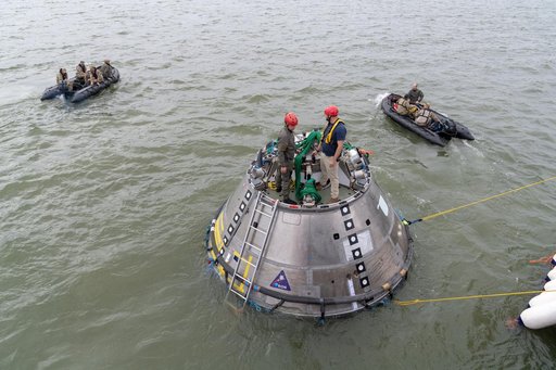 Orion's Crew Module Uprighting System Test