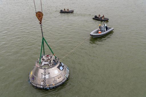 Orion's Crew Module Uprighting System Test