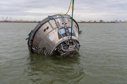 Orion's Crew Module Uprighting System Test