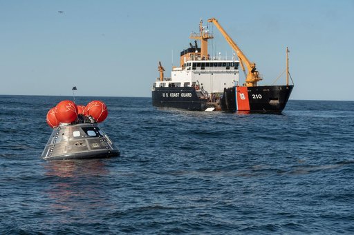 Orion's Crew Module Uprighting System Test