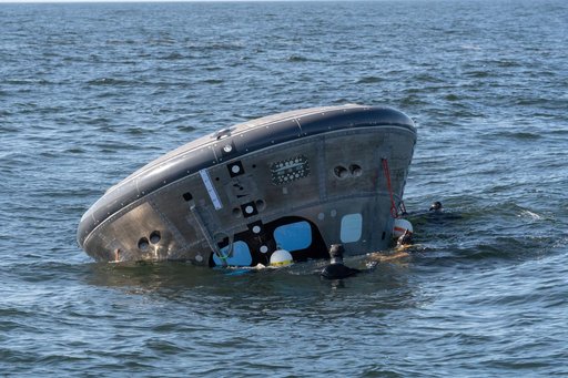 Orion's Crew Module Uprighting System Test