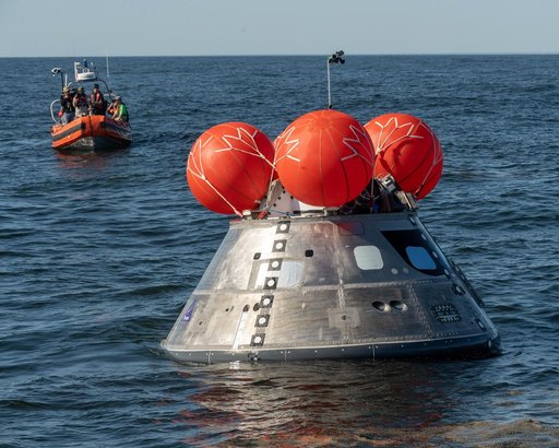 Orion's Crew Module Uprighting System Test