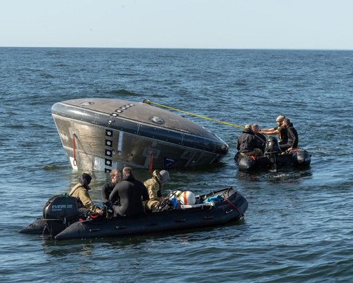 Orion's Crew Module Uprighting System Test