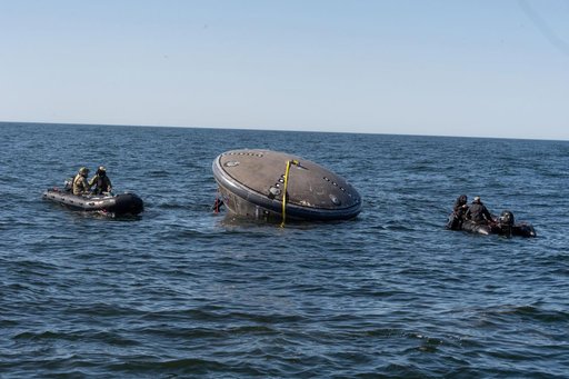Orion's Crew Module Uprighting System Test