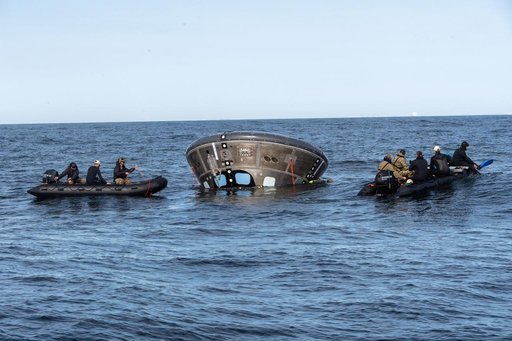 Orion's Crew Module Uprighting System Test