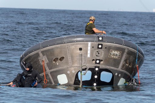 Orion's Crew Module Uprighting System Test