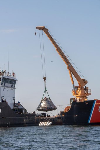 Orion's Crew Module Uprighting System Test