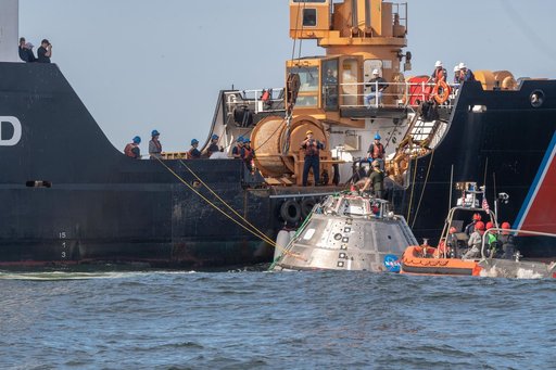 Orion's Crew Module Uprighting System Test