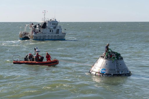 Orion's Crew Module Uprighting System Test