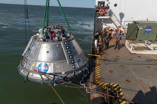 Orion's Crew Module Uprighting System Test