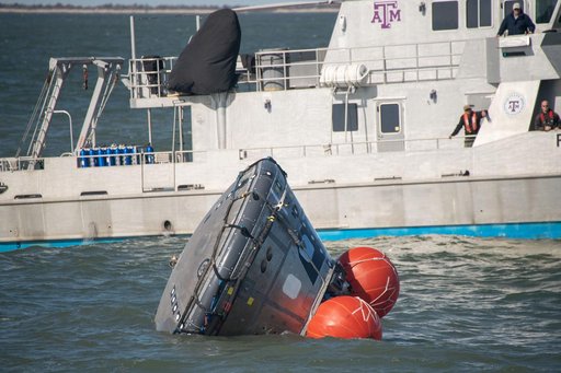 Orion's Crew Module Uprighting System Test