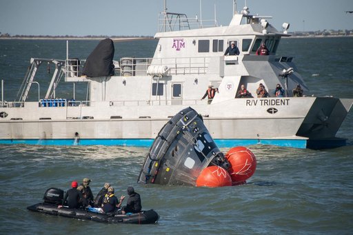 Orion's Crew Module Uprighting System Test