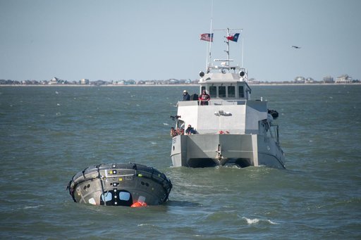 Orion's Crew Module Uprighting System Test