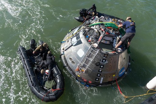 Orion's Crew Module Uprighting System Test