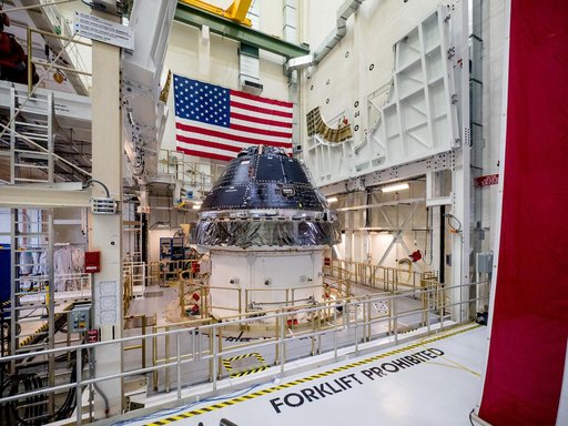 Vice President Unveils NASA Spacecraft for Artemis 1 Lunar Missi